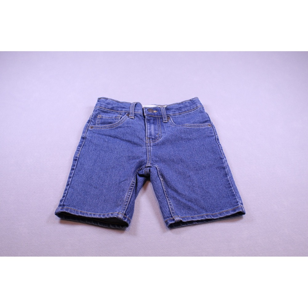 Levis Kids Slim Short Blue Denim Jean Shorts Size 10 Medium Wash 5-Pocket